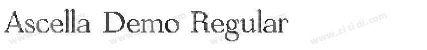 Ascella Demo Regular字体转换